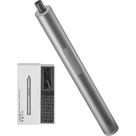 Mophorn Mini Destornillador Inalámbrico con Fuego de 24 Puntas de Destornillador Electrico Recargable Par Máximo Electrico de 0,3 Nm Manual de 3 Nm Velocidad de 170 rpm para Reparación de Gafas PC (1/5)