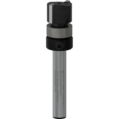 Bosch PRO Fraise à affleurer avec roulement de guidage supérieur Ø 1/2" x L 3/8" Queue 1/4" - 2608629685 (1/5)