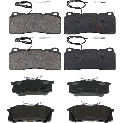 KIT PASTIGLIE FRENO ANTERIORI E POSTERIORI compatibile con CITROEN C8 (EA,EB) / PASTIGLIE FRENANTI AUTO OEM FDB1545,FDB1083 / SOSTITUZIONE DIRETTA / BASSA POLVERE / SILENZIOSO (1/4)