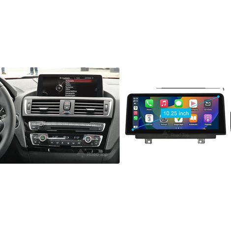 CarPlay, pantalla multimedia, compatibilidad con Android Auto, compatible con BMW Serie 1/2/3/4 F20/F21/F22/F30/F31/F33/F34/F36, 10.2" LHD F20 CIC NBT (1/2)