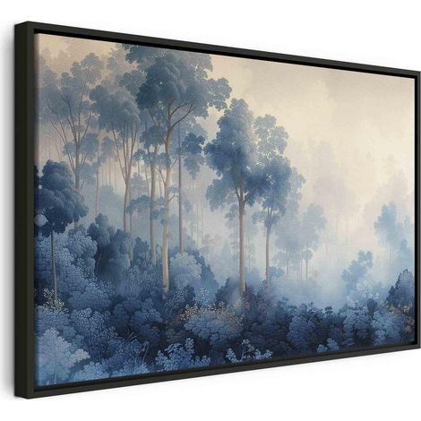 Cuadro decorativo artgeist paisaje azul 90x60 cm lienzo
