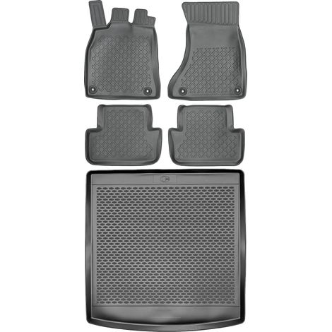 Juego de alfombrillas para coche y maletero para Audi A4 B8 Kombi (2007-2015).