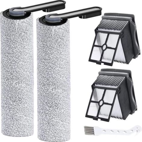 Bürstenwalze und Filter für Tineco Floor One S5 / S5 Pro / S5 PRO 2, 2 Walzen + 2 HEPA-Filter + 1 Reinigungsbürste
