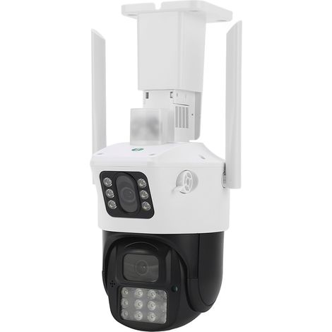 5-MP-HD-Überwachungskamera mit Dual-Objektiv für den Außenbereich, IP66 wasserdicht, Bewegungserkennung, WLAN-Sicherheitskamera, 110–240 V EU-Stecker (1/5)