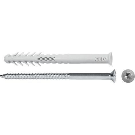 CELO Hohlblockrahmendübel HBR 10x100 TX mit Senkholzschraube Torx - Nylon/Stahl (1/5)
