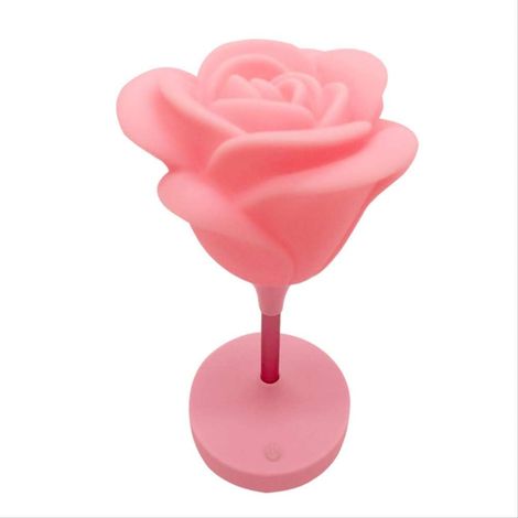 Lámpara de noche rosa cálida y romántica creativa para despertar al bebé, ideal para la hora de la toma o para dormir.