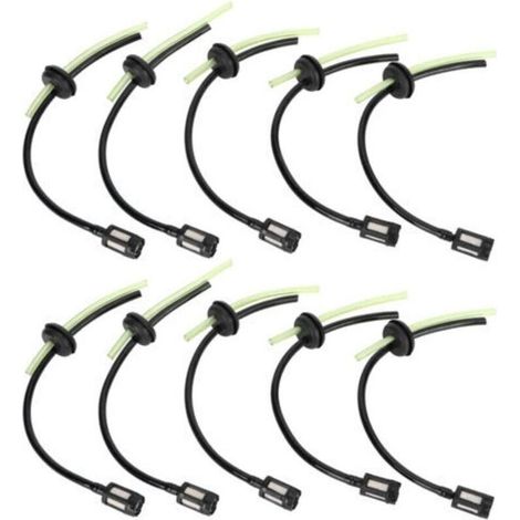 Ensemble de Filtres à Huile et Tuyaux pour Tondeuse à Gazon Tronçonneuse 10 Pièces Compatible GX35 - (1/5)