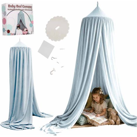 Blue Hanging Canopy for Crib or Play Tent (1/5)