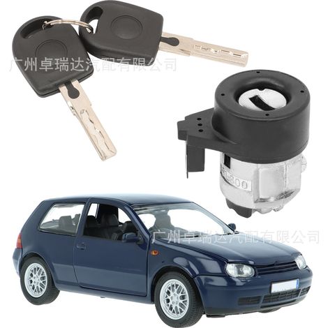 Cylindrical lock assembly without button 3B0905855C for Volkswagen Golf IV and New Beetle (1/4)