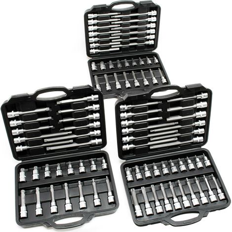Juego de llaves de tubo llave hexagonal dientes múltiples llave allen caja de herramientas de acero 160002266