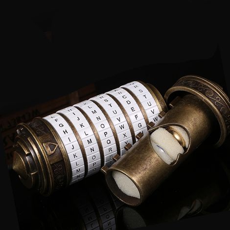 Code Toys – serrures Cryptex en métal, cadeaux de mariage, cadeau de saint-valentin, mot de passe