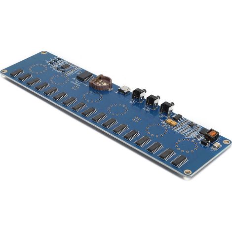 Carte de circuit imprimé de contrôle CC STM8S005 Horloge LED Cadeau IN14 Tube numérique PCBA Puce RGB USB avec boîtier acrylique