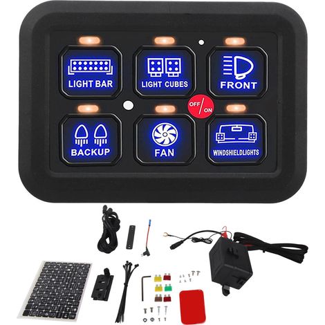 Panneau de commande LED tactile, variateur automatique, universel pour camion bateau 4x4 ATV UTV SUV bus (1/5)
