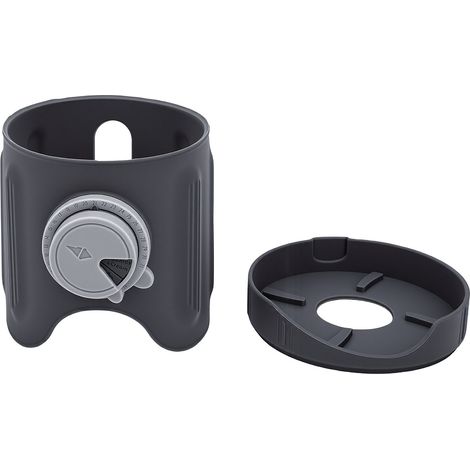 Manchon de tasse en Silicone adapté à la Machine à crème glacée antidérapante, antigel Creami, gris (1/5)