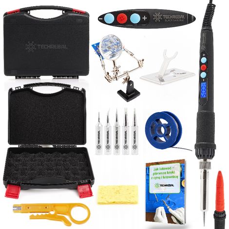 Set saldatore di precisione Techrebal "Black Samurai" TBS60W da 60W + accessori (1/5)