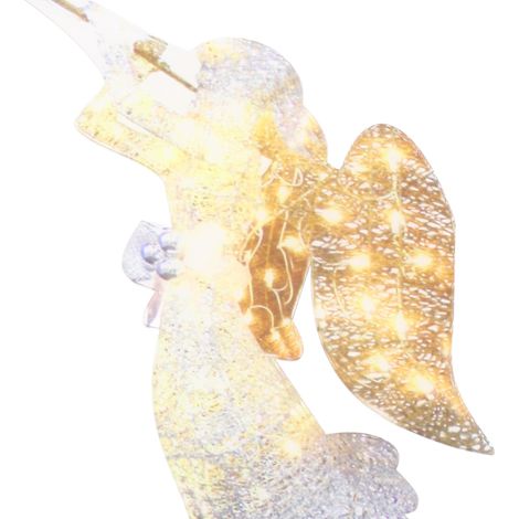 Décoration de jardin [LED Angel Garden Decoration] Statue d'ange lumineuse acrylique 3020cm pour cour (1/5)