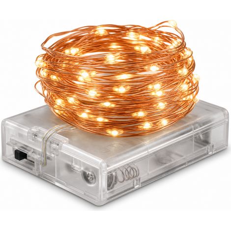 6 m Copper LED String Lights 60 Lamps for Indoor Decoration (1/5)