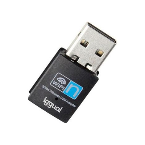 iggual Adaptador USB Wifi 300 Mbps mono 2.4GHz