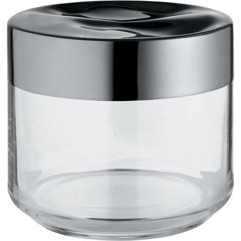 Pot de Cuisine Design Hermétique, Corps en Verre avec Couvercle en Acier Inoxydable 18/10, 50 cl (1/3)