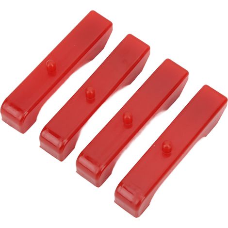 Lot de 4 coussinets isolants de radiateur en uréthane rouge pour petits moteurs, accessoire automobile (1/5)