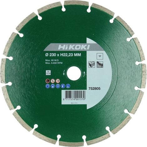 Disco diamantato Ø125mm Proline HIKOKI 752802 - al.22.2 seg. 7 universale sinterizzato
