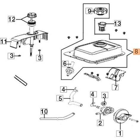 RÉSERVOIR COMPLET ORIGINAL EMAK L66150601