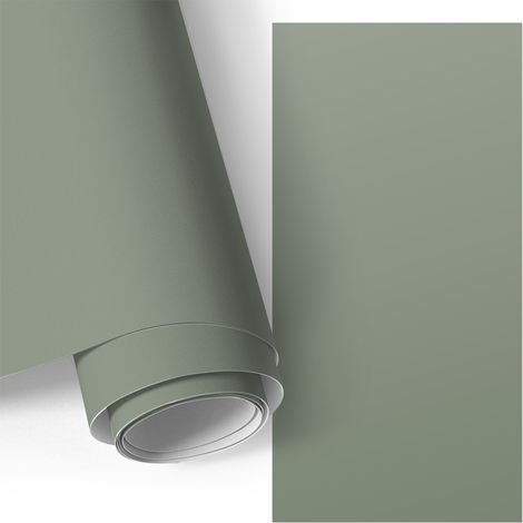 Möbelfolie - Klebefolie für Möbel - Selbstklebende - Deko-Folie für Küche Schrank Tisch & Fensterbank - Dunkles Salbei 50x100 cm