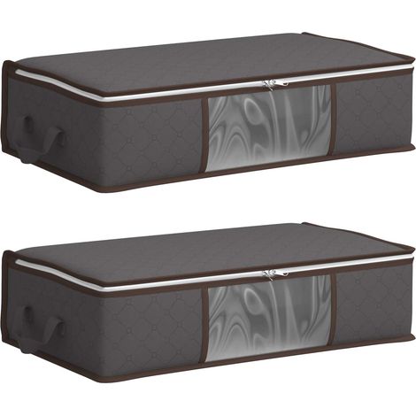 Maison Exclusive - Boîte de rangement avec fenêtre latérale transparente 2 pc (1/5)