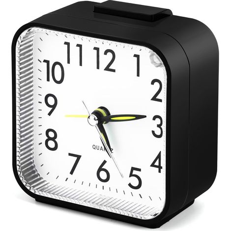 Sveglia analogica silenziosa, piccola sveglia da viaggio senza ticchettio (1/5)