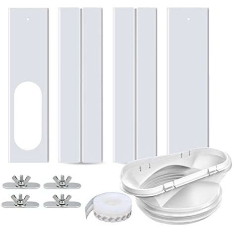 Window kit portable air conditioners, adjustable window seal air conditioners, sliding AC window ventilation kit, adjustable window seal plate,