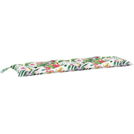 Coussin multicolore pour banc de jardin, 150 x 50 x 7 cm, en tissu Oxford (1/5)