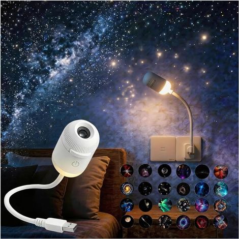 Veilleuse projecteur galaxie 2 en 1 (1/5)