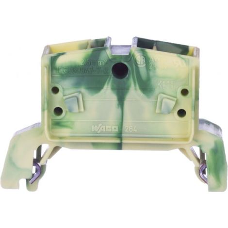 Conector de barra colectora PE de 4 hilos, 2,5 mm², amarillo-verde, 264-737