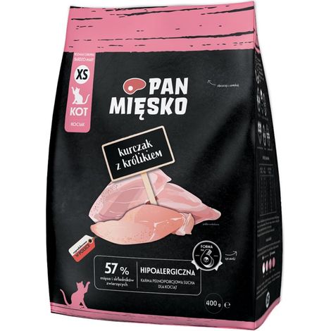 Croquettes croustillantes au poulet et au lapin Pan Mięsko XS 400 g