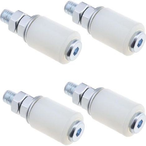Lot de 4 rouleaux en nylon pour porte coulissante – Résistance à l'abrasion – Dimensions 30 x 40 mm – Pour applications industrielles (1/5)