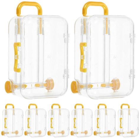 12 Mini-Koffer-förmige Bonbonboxen, winzige Aufbewahrungsboxen für Süßigkeiten, Hochzeitsdekorationen-9.00X5.10X4.00CM (1/3)