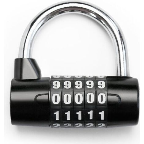 royaluxe -Cadenas, Lot de 1, Noir (1/4)