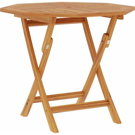 Maison Exclusive - Table pliable de jardin 85x85x76 cm Bois de teck solide (1/5)