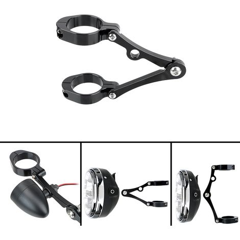 Support de phare de moto 39-41 mm, montage sur tube de fourche CNC (1/5)