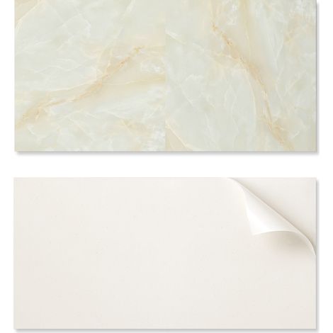 Panel de vinilo autoadhesivo - Decoraci贸n de pared para oficina 100x50 cm Elegante dise帽o de m谩rmol