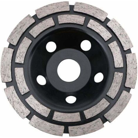 Disque Diamant, Diamant à Meuler 125 mm à Meuler le Béton, Meule Diamantée Universelle pour Poncer Béton, Pierre, Granit Chape, Maçonnerie, Usage Universel 56Vingt