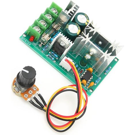 Régulateur PWM 20A pour Moteur DC 10V-60V, Contrôleur de Vitesse Variable (1/5)