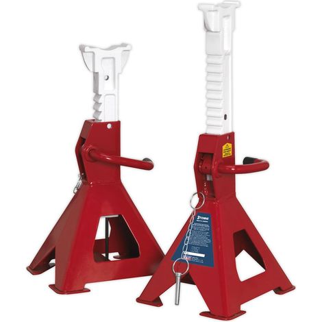 Sealey Auto Rise Ratchet Axle Stands (Pair) 3 Tonne Capacity per Stand (1/5)