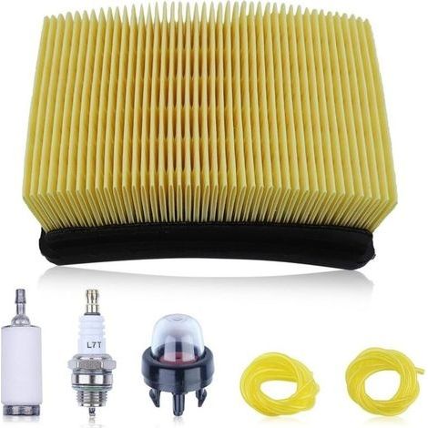 Atunne Filtre à air BP42 pour Ryobi RY08420 RY08420A Tondeuse à gazon, Filtre à air avce Poires d'amorçage, Bougies d'allumage, Filtres à Huile, Remplacement 900777005 (1/5)