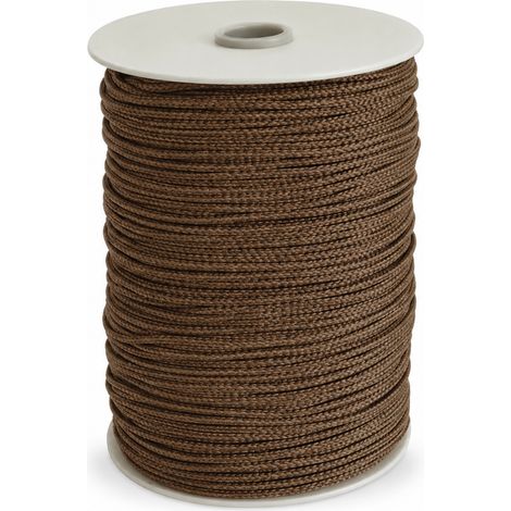 CORDINO PER TENDE E VENEZIANE- - ø mm.3x300mt. - marrone - 1 rotolo