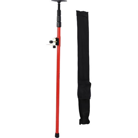 Tige de niveau télescopique de 3 m, tige de montage télescopique réglable pour niveau laser, adaptée aux niveaux laser linéaires. (1/5)