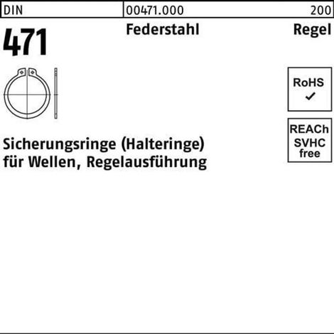 Anneaux de retenue Reyher 471a 30 mm (250 pièces) (1/5)