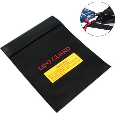 Feuerfeste Tasche – 18 x 23 cm – Für Dokumente und Lithiumbatterien – Wasserabweisend und hitzebeständig bis über 800 °C – 1 Stück (1/5)