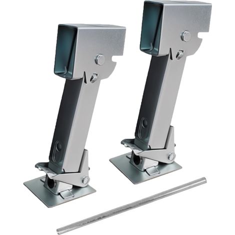 2 Pièces Stabilisateur de Remorque,Cric Stabilisateur,Capacité de Charge 450 kg, pour Remorques, Camping-Cars et Remorques pour Motos (1/5)