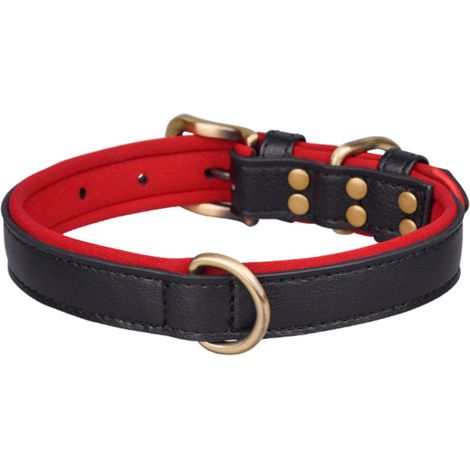 Collier Pour Chien - Cuir PU Motif Crocodile - Plaque D'identification Personnalisable - Pour Chiens Petits À Moyens - 1 Pièce (1/5)